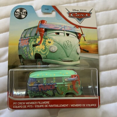 Disney Pixar Cars Pit Crew Member FILLMORE Metal Series Diecast 2021 1: ...