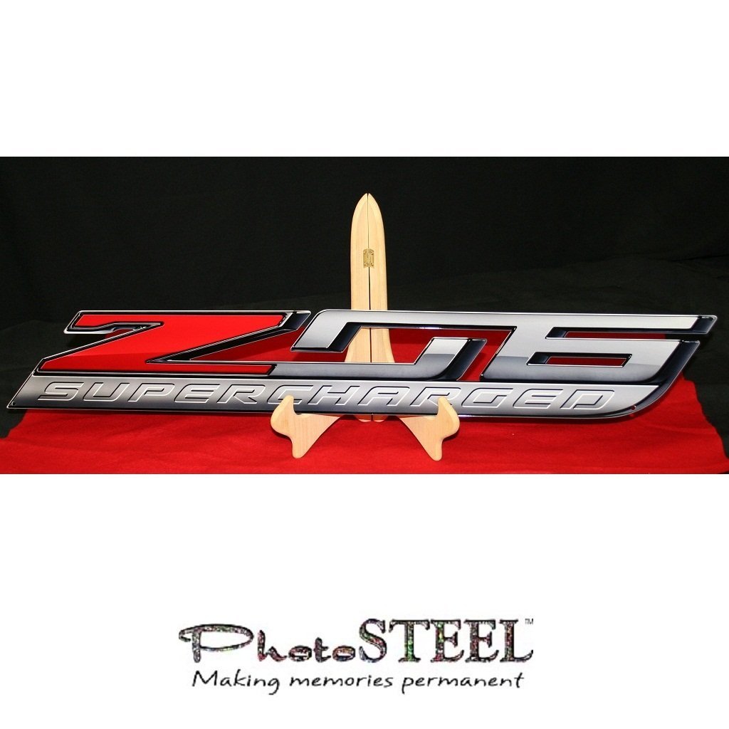 C7 Corvette ZO6 Super Charged Wall Emblem Large Metal Z06 Art 15