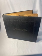 Vintage/Antique Decca Patent Applied For 10 Sleeve Record Storage Album Black