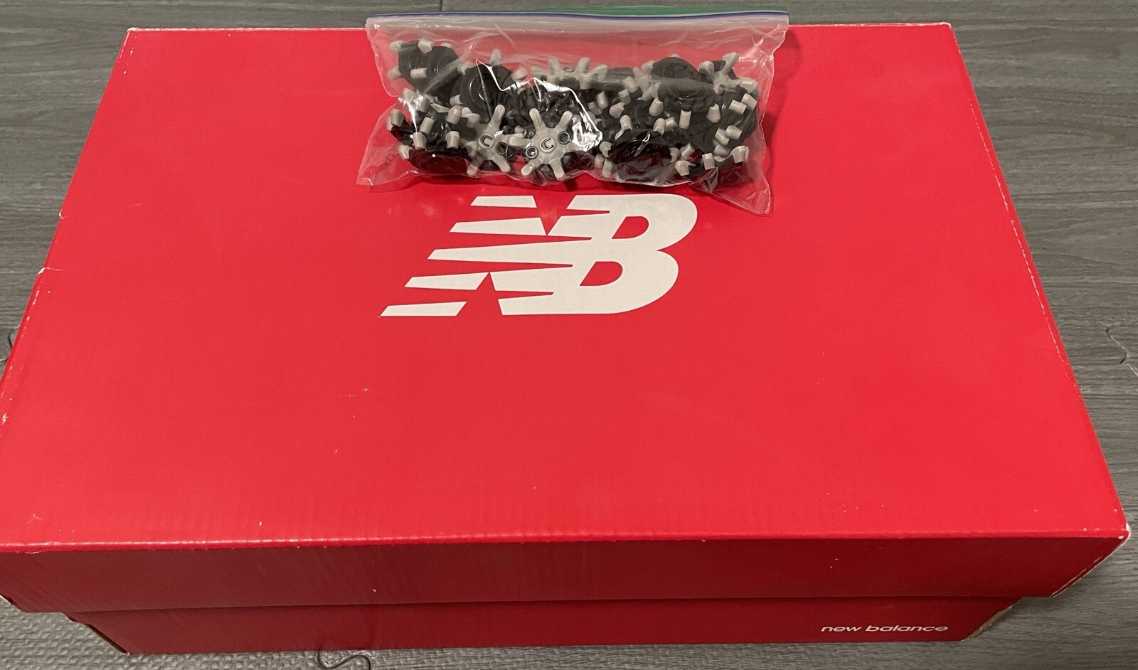 NIB New Balance 9.5 Dark Grey Green Mens Minimus Tour Golf Shoe w/extra Spikes&nbsp;
