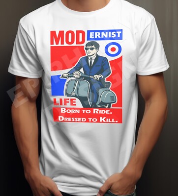 Mod Culture Herren T-Shirt Exklusives Design 60er Small Faces Soul Style Mods D6