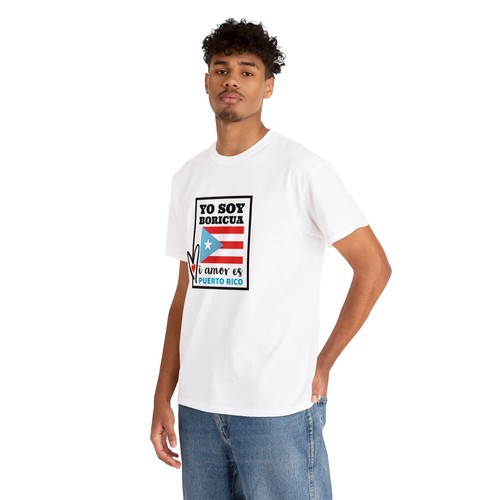YO SOY BORICUA PUERTO RICO RICAN FLAG TEE T-SHIRT - Picture 5 of 8