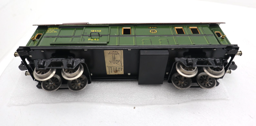 Marklin, O, #18440, Deutche Reichsbahn Green Baggage Wagon Car, C-8 LN - Picture 24 of 24