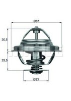 Mahle Thermostat FüR BMW 7Er (E23,E32),Z1