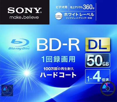 Sony BD-R DL 50GB Printable x4 MID:MEIT02 - 1psc slimcase CD