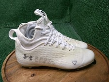 Under Armour Mens Spotlight LUX MC 2 White Football Cleats Size 9.5 3025082-100
