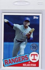 2020 Topps Update #85TB-44 Nolan Ryan 1985 Topps Baseball 35th Anniversary