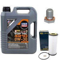 MotoröL Set 0W-30 5 Liter + ÖLfilter + ÖLablassschraube FüR BMW 1Er 3Er 5Er 7Er