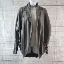 Wilfred Womens Diderot Cocoon Cardigan Sz Medium Gray Open Front