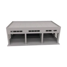 Outland Models Miniatures 3-Stall Large Garage for Trucks / Cars 1:64