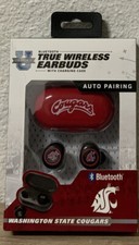   Collegiate Bluetooth True Wireless Earbuds W/Charging Case - Cougars NEW