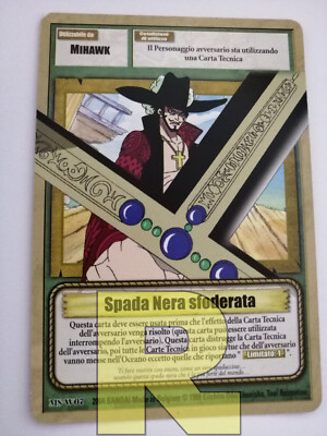 Schwarzes Schwert Ungefüttert - Mihawk  MS-W07  Common SP  One Piece  Italienisch EX