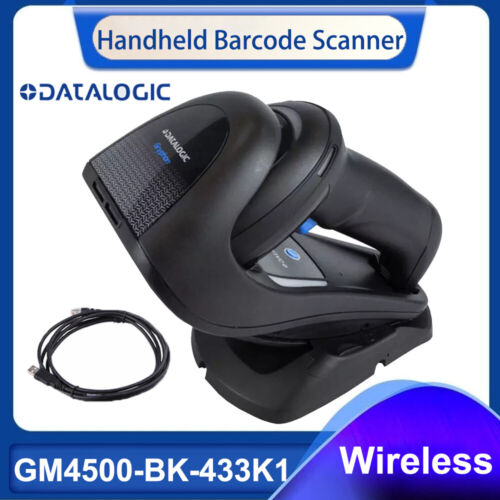 Datalogic GM4500-BK-433K1 Gryphon GM4500 Wireless 2D Barcode Scanner with Cradle - Picture 1 of 11