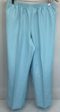 Alfred Dunner Blue Classic Fit Pull On Lightweight Pants Womens Sz 12 NWT