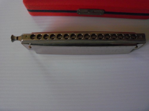 "CHROMONIKA III" CHROMATISCHE MUNDHARMONIKA MODEL 280 "C" HARMONICA WITH BOX - Picture 10 of 13