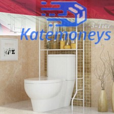 Over The Toilet Storage Rack Shelves Bathroom Organizer Shelf Space Saver 3 Tier