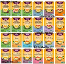 Yogi Tea - 16 Tea Bags OR 96 Tea Bags - Choose your FLAVOR and COUNT - FRESH