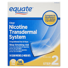 Nicotine Transdermal Patch Clear 14 Patches 14 Mg
