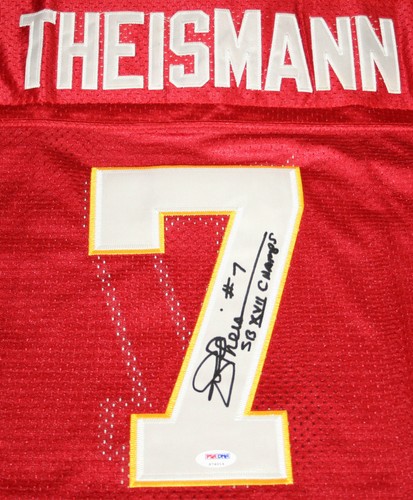 JOE THEISMANN Signed SB XVII Champs Washington Redskins Jersey Auto PSA Size 52 - Picture 7 of 12
