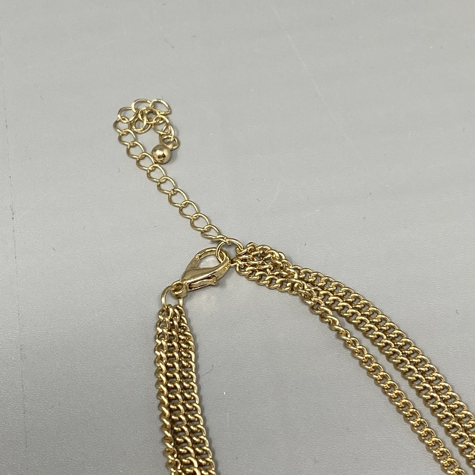 Chunky Statement Necklace Turquoise Cabochons Gol… - image 12