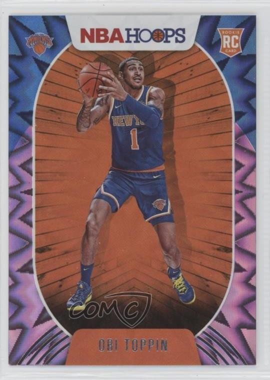 2020-21 Panini NBA Hoops Purple Explosion Obi Toppin #226 0u46