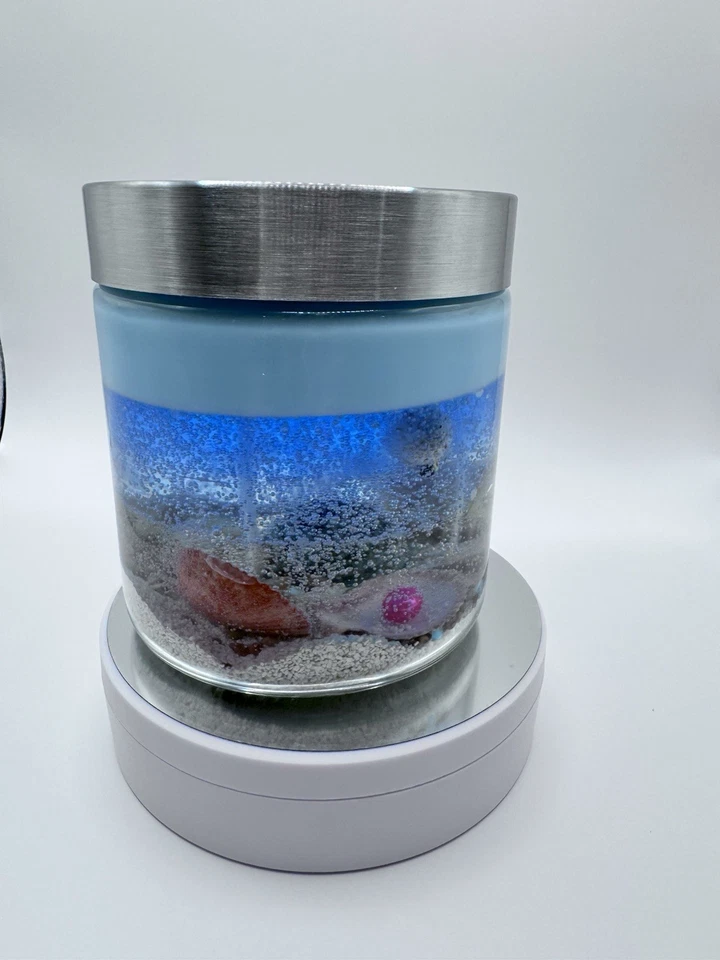 Vela de gel Ocean Under The Sea Shell Life feita à mão decoração decorativa exclusiva - Imagem 4 de 4