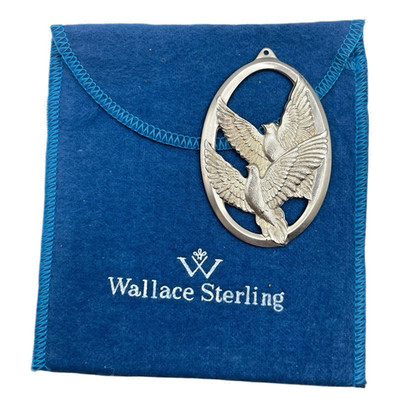 Wallace 1976 Peace On Earth Good Will Toward Men 925 Sterling Pendant Ornament