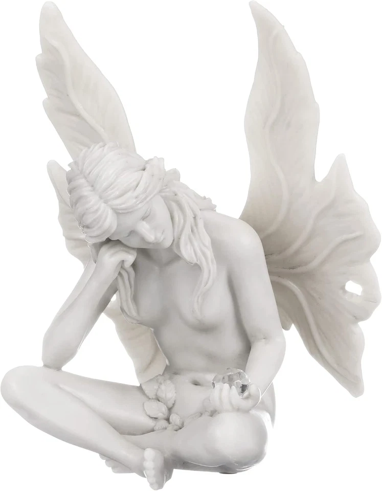 Estatuilla Estatua Mujer Hada Jardín Secreto Diseño Toscano Mirando, 7 pulgadas... Foto 2 de 4