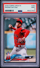 Topps 2018 Update Shohei Ohtani RC Rookie Base #US1 PSA 9 Angels Red Jersey