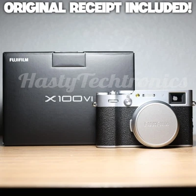 Fujifilm X100VI 40.2 MP Digital Camera Silver - USA MODEL Made In Japan! - NEW