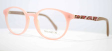 Emilio Pucci Brille Panto Rund EP 5019 074 50-18 140 Lachs Rot Bunt Azetat ITA