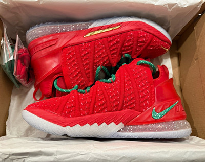 Lebron XVII X-Mas in LA 9.5 Mid Top Sneakers 2020 New with defects
