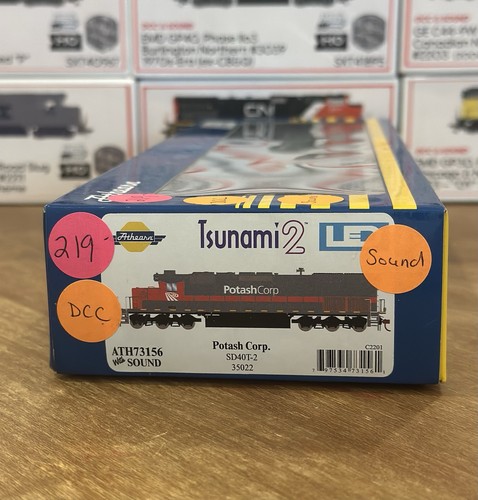 Ho Athearn Potash Corp SD40T-2 35022 con CCC y sonido NUEVO | Condition: New