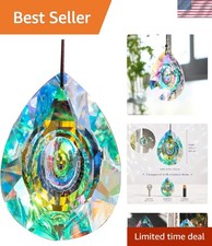 Elegant 89mm Crystal Suncatcher - Rainbow Maker for Windows and Chandeliers