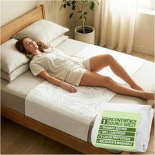 Incontinence Bed Pads, Double 100 Waterproof Mattress Protector Bamboo Sheet...