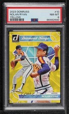 2023 Panini Donruss Diamond Kings Yellow Nolan Ryan #10 PSA 8 HOF 0s2w