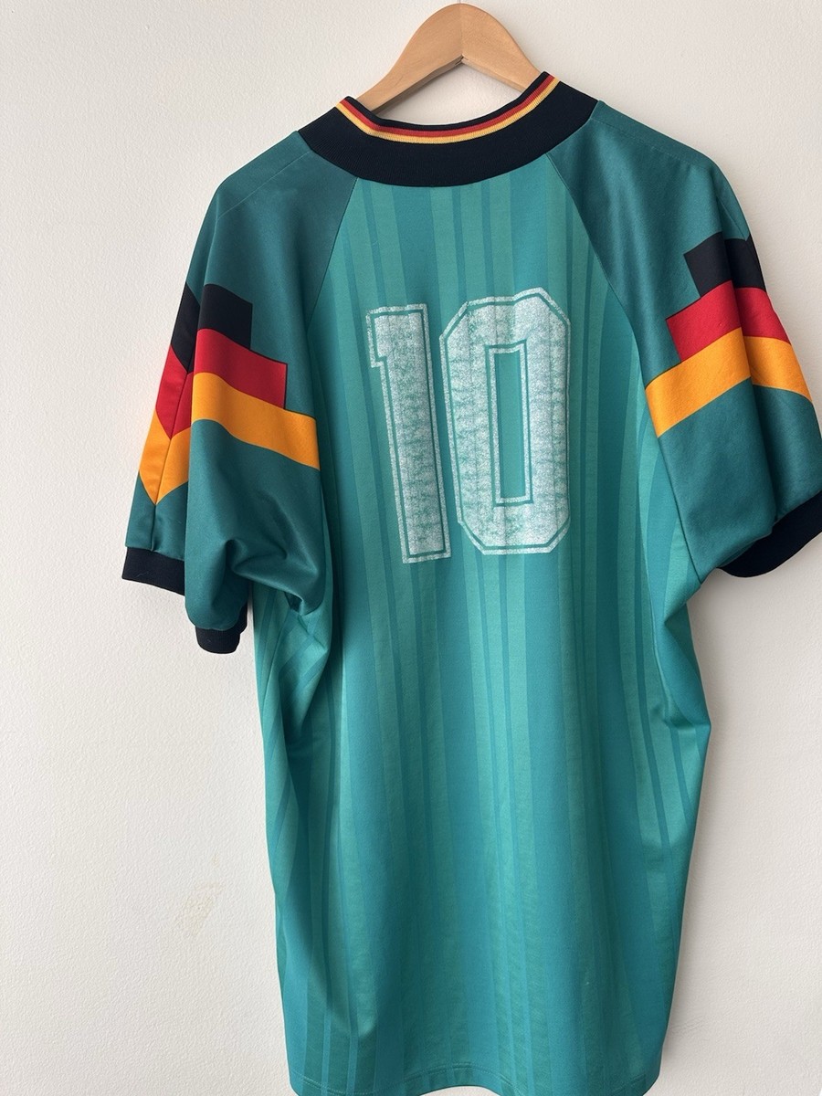 Vintage Germany 92 94 Adidas Away Shirt 10 Lothar Matthaus Jersey