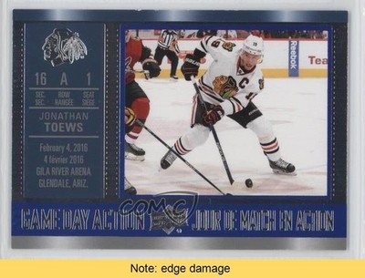 2016-17 Tim Hortons Collector's Series Game Day Action Jonathan Toews READ cp0