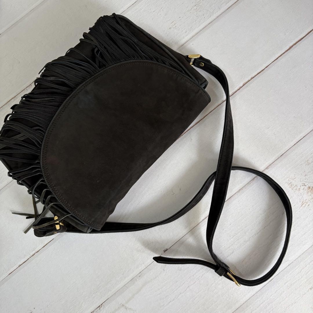 Yves Saint Laurent Suede Fringe Bag Y2K | eBay