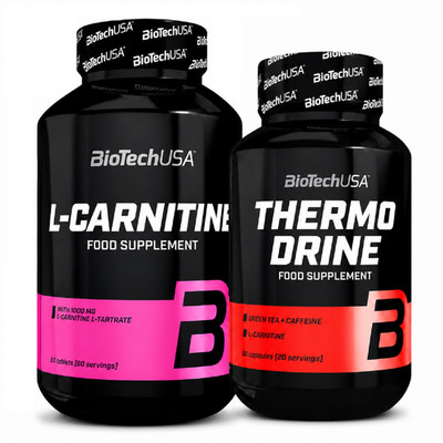 L-CARNITINE + THERMO DRINE - Effective fat burning, Suppresses appetite, Energy