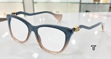 GUCCI GG1012O 002 Rectangular Squared Blue De...