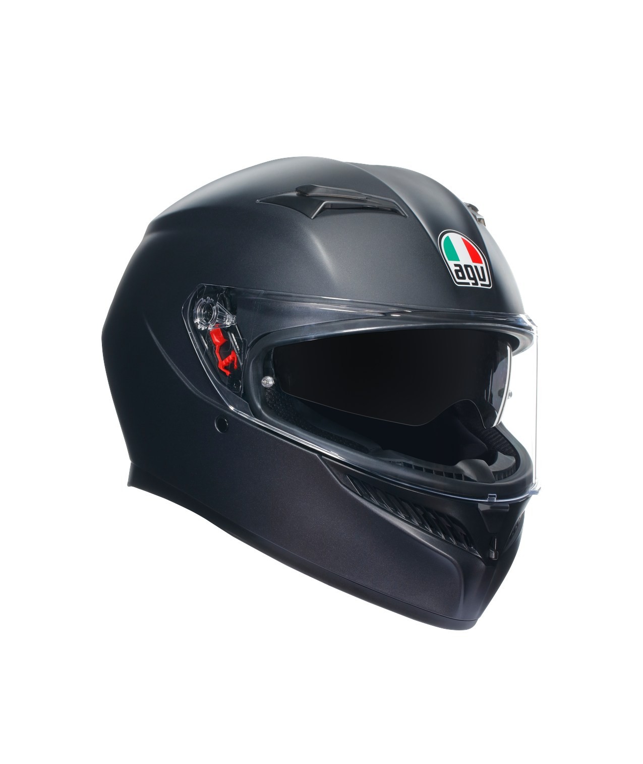 AGV K3 Solid Schwarz Matt E2206 Motorrad Integral Helm Gr. S -