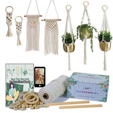 Easy Macrame Kits macrame kits for Adults Beginner 3mm, Kit, Beige