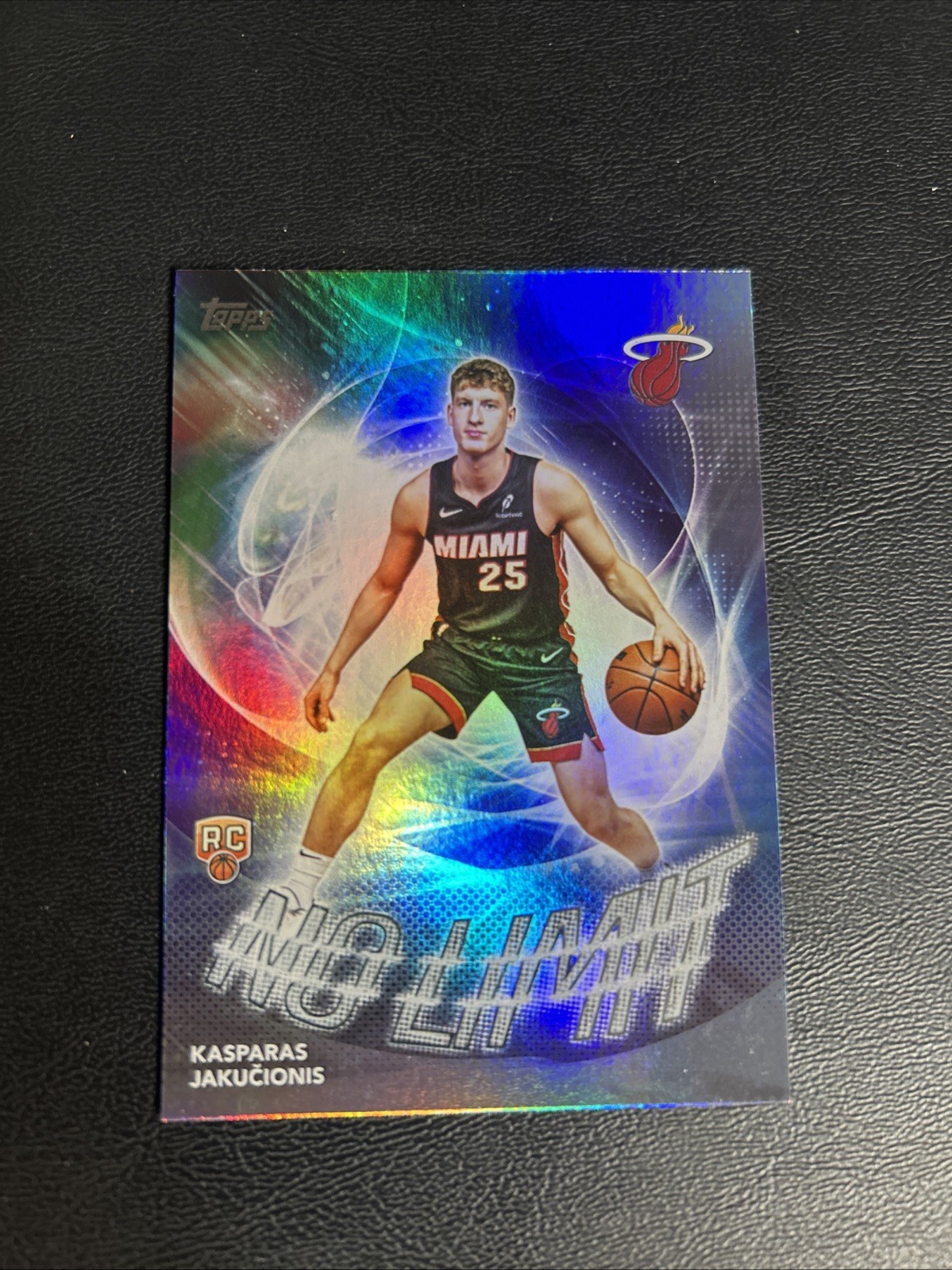 2025 Topps Kasparas Jakucionis No Limit Rainbow Foil #NL-20 RC Heat