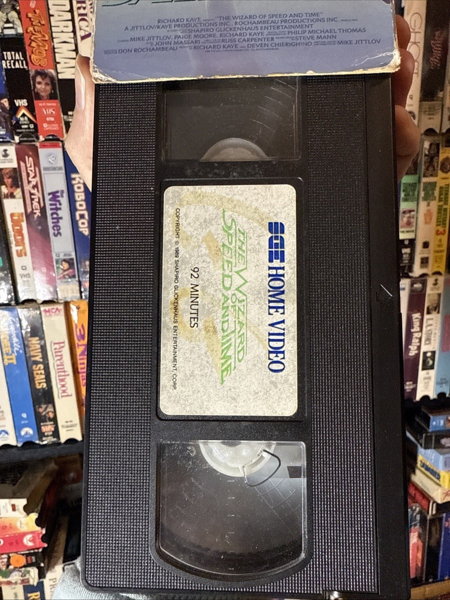 The Wizard Of Speed And Time 1989 VHS Extremely Rare Original