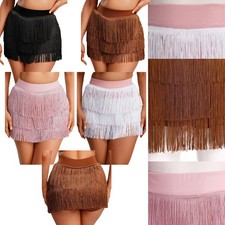 Women Skirts Competition Skirt Elastic Dancewear Fasching Tiered Practice Mesh