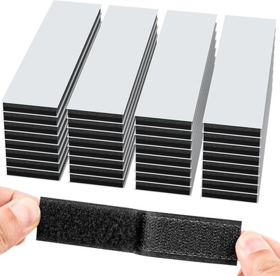 32 Sets 1X4 Inch Hook and Loop Strips with Adhesive, Strong Sticky Back, Heavy
