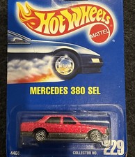 1991 Mattel Hot Wheels Mercedes 380 SEL New Paint Style #229