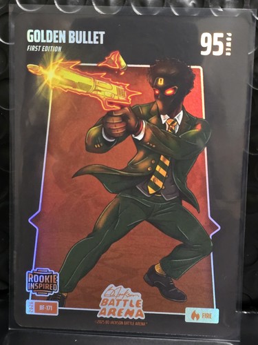 2026 Bo Jackson Battle Arena GOLDEN BULLET Matthew Golden RC #BF-171 Foil Fire