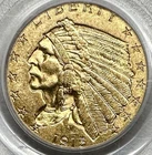 1915 INDIAN HEAD $2.50 QUARTER EAGLE GOLD PCGS MS62